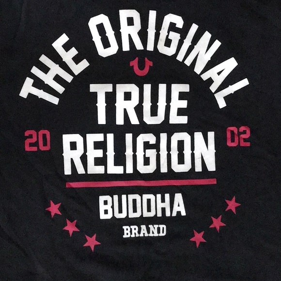 True Religion Buddha Brand L black hoodie - Picture 1 of 1